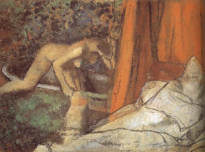 Edgar Degas Bath Norge oil painting art
